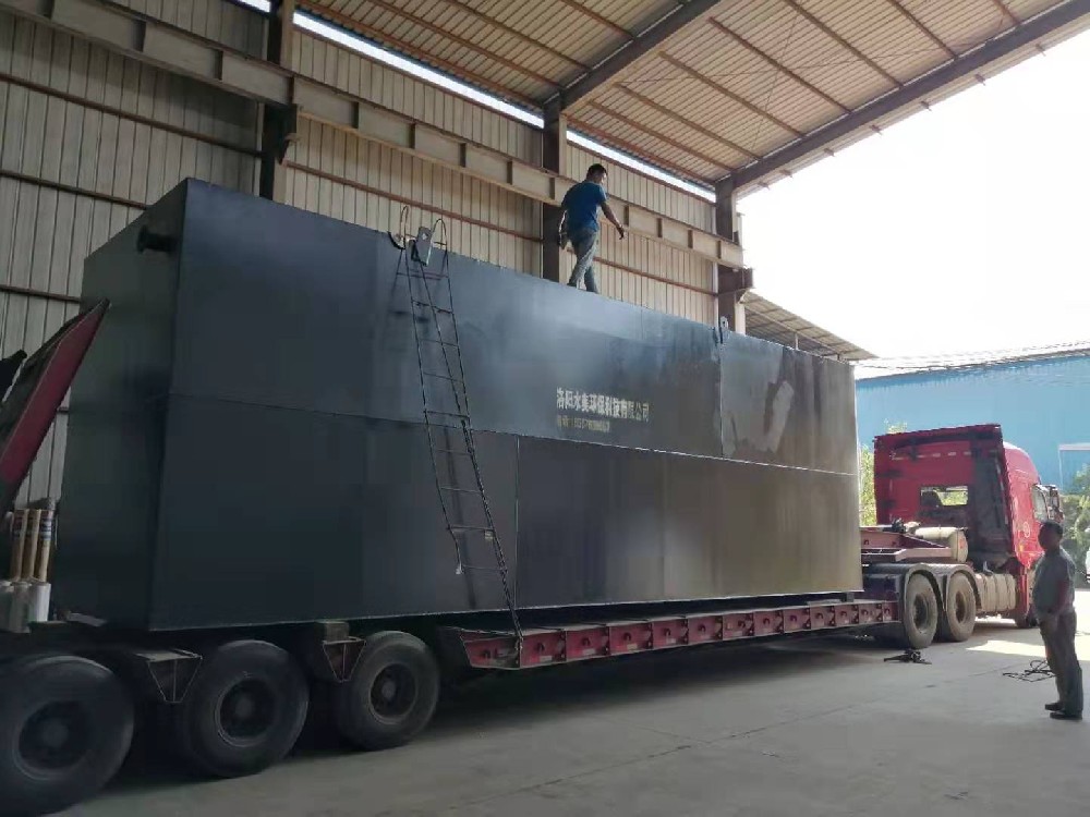 林州任村美丽乡村污水处理工程项目装车发货现场