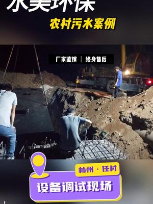 林州任村美丽乡村污水处理工程项目调试现场